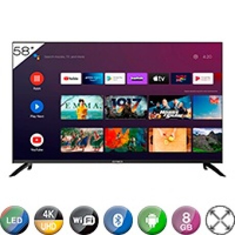 Smart Tv Aiwa 58'' Led Hdr 4k Google TV Comando De Voz Smart Tv Aiwa 58'' Led Hdr 4k Google TV Comando De Voz