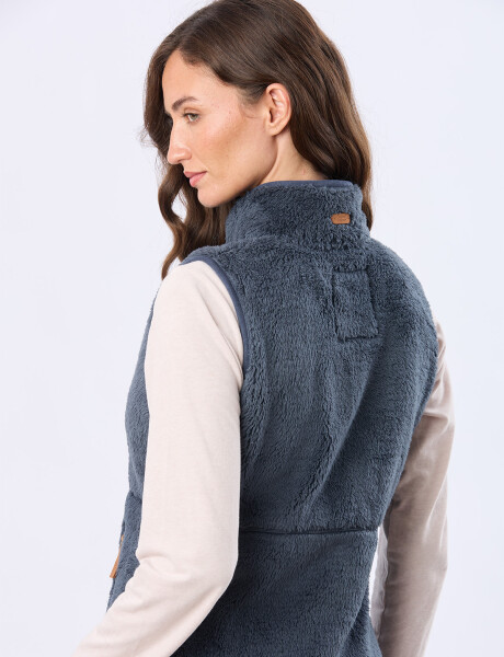 CHALECO SHERPA SUAVE Azul