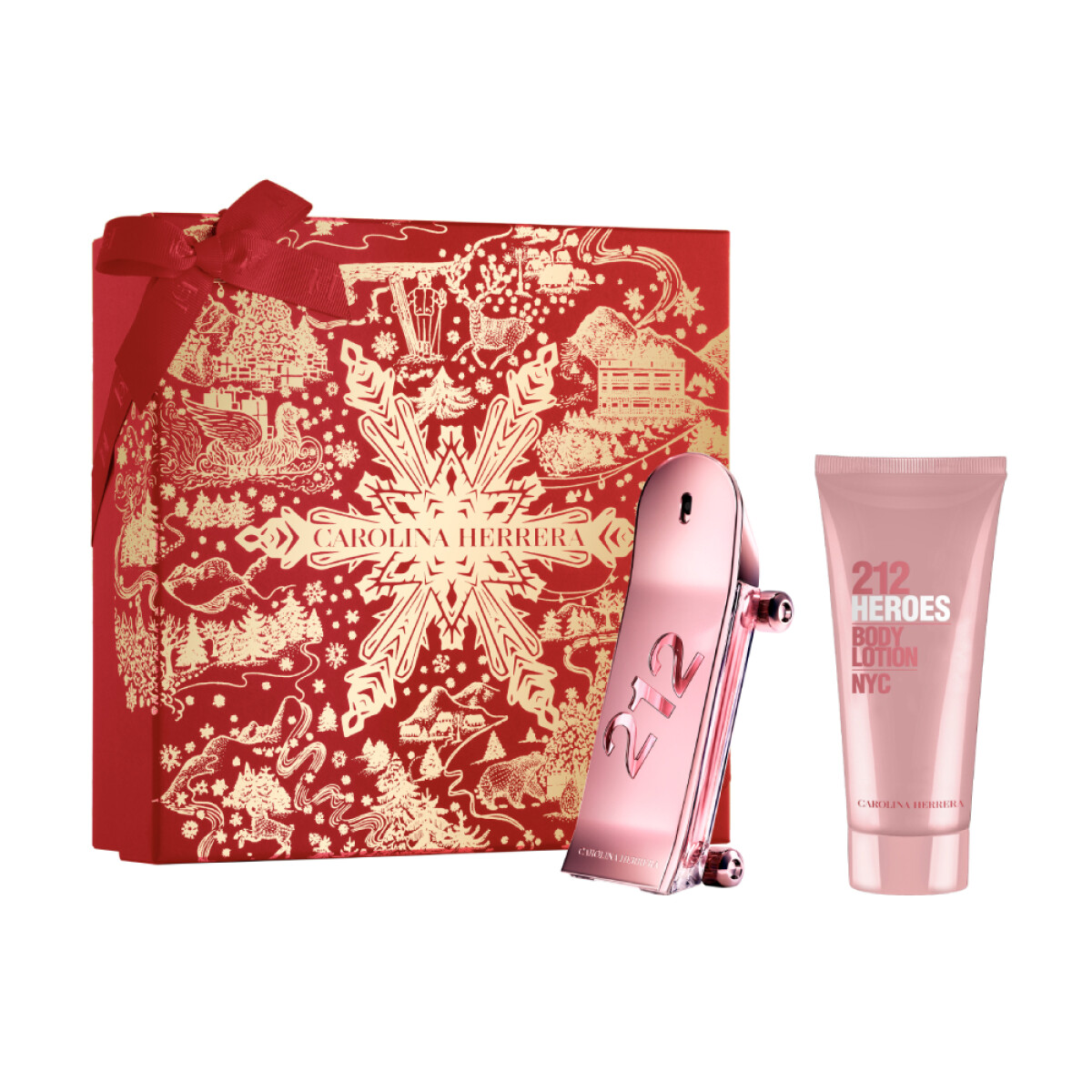 Perfume Carolina Herrera Estuche 212 Heroes Eau de Parfum For Her 80 ml + Loción Corporal For Her 100 ml 