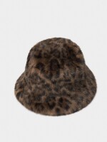 Sombrero Bucket Efecto Pelo Estampado Animal multicolor