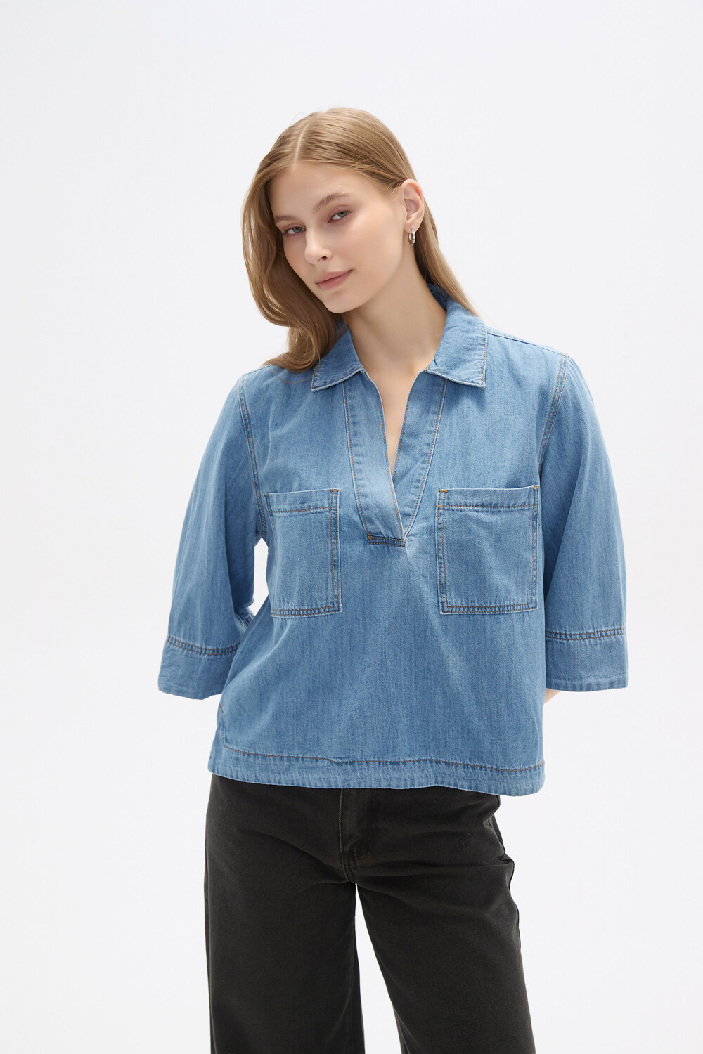 Blusa Railay Azul Claro