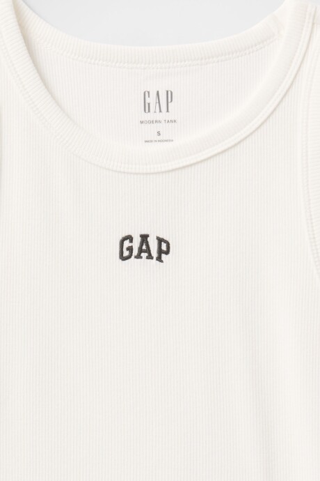 Musculosa Halter Mujer New Off White