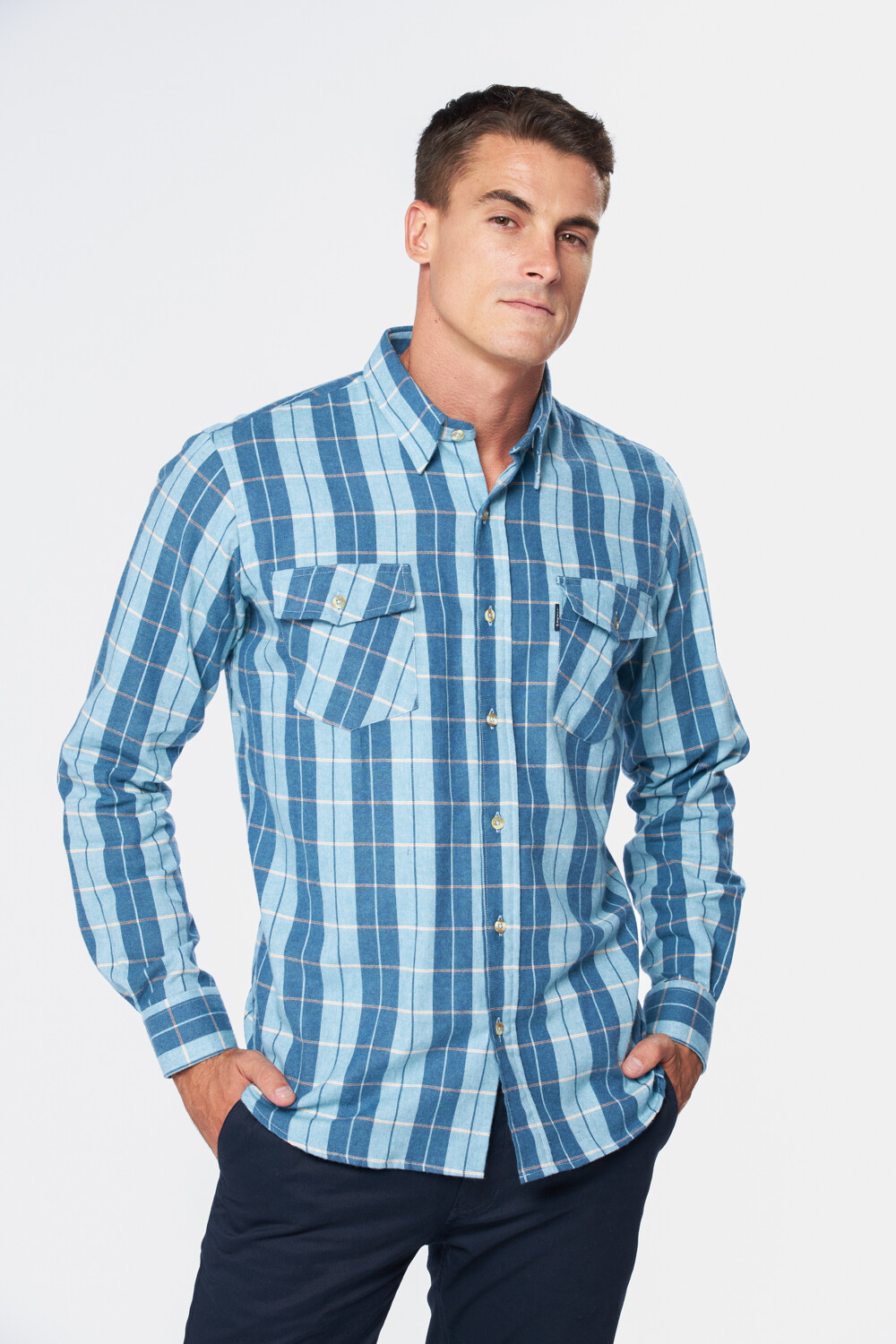 CAMISA DE VIYELA A CUADROS Verde