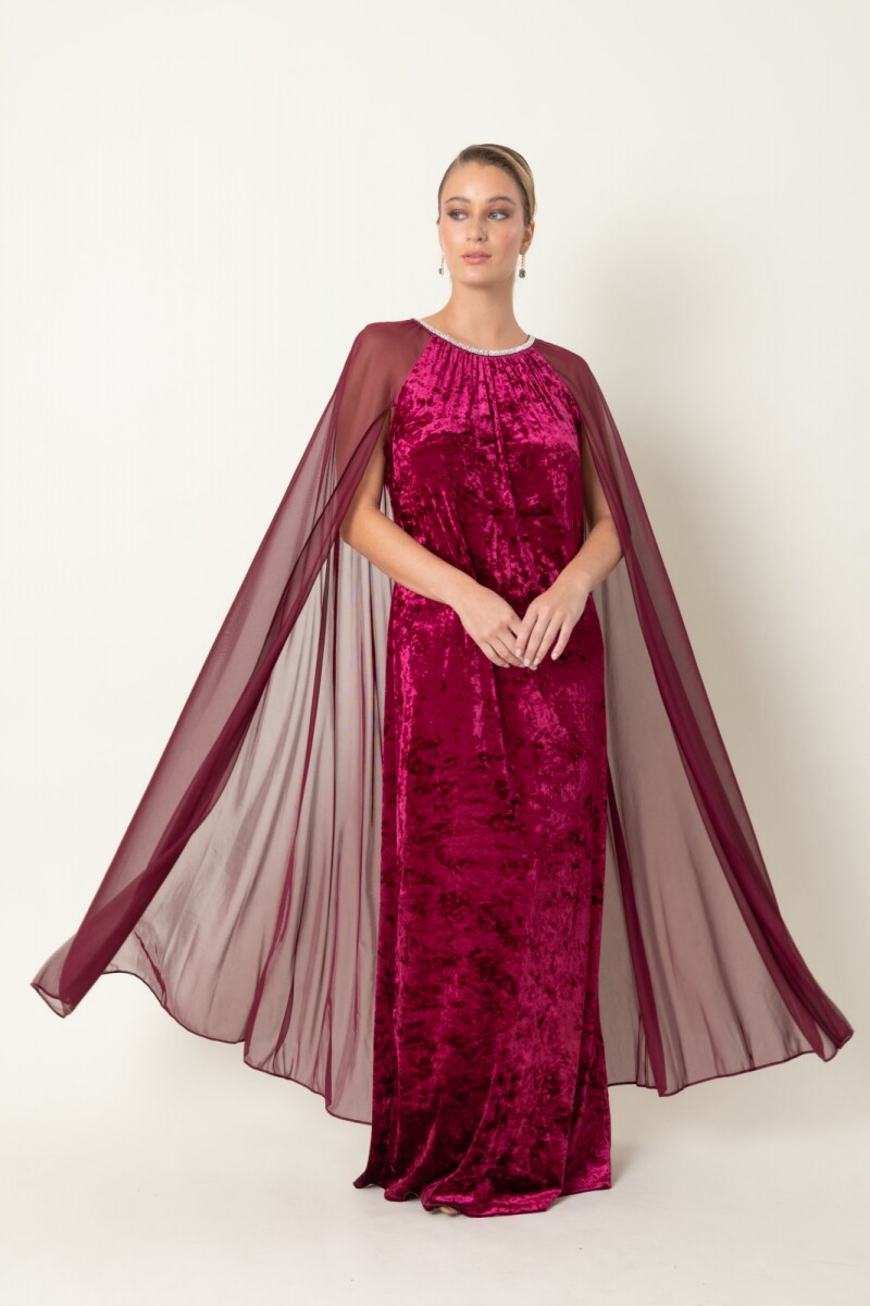 VESTIDO GRANATE 