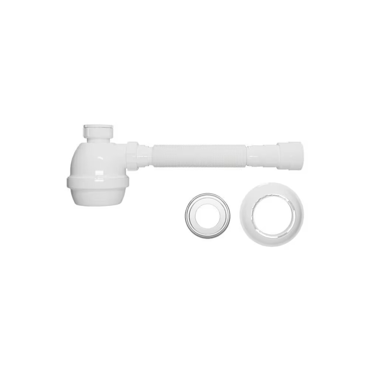 Sifón Botella Plástico Universal Blukit Blanco 