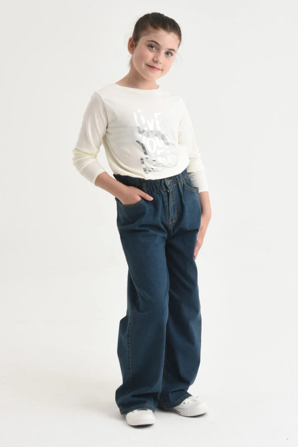 Pantalón de jean oxford Azul Oscuro