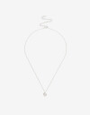 Cadena Corta con Dije Strass Cadena Con Dije Corazón Plata 925 - Plateado