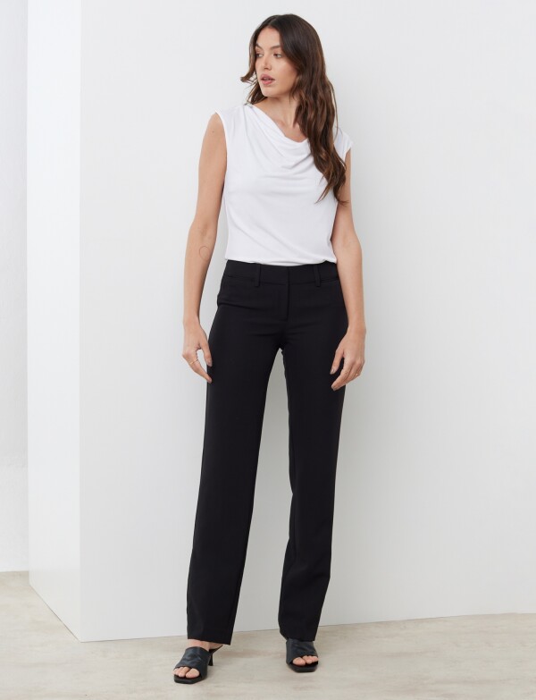 Pantalon Sastrero Recto NEGRO