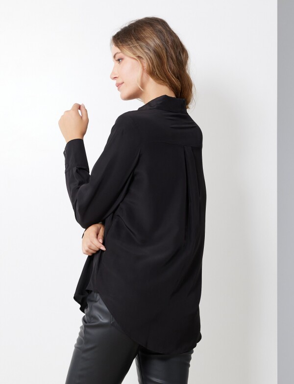Camisa Saten NEGRO