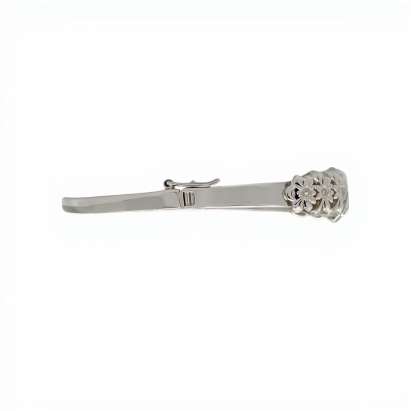 Brazalete Flores-Plata 925-Piedra Zirconia-BR3035 conpiedra