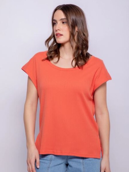 T-SHIRT ALLIE POLMA CORAL