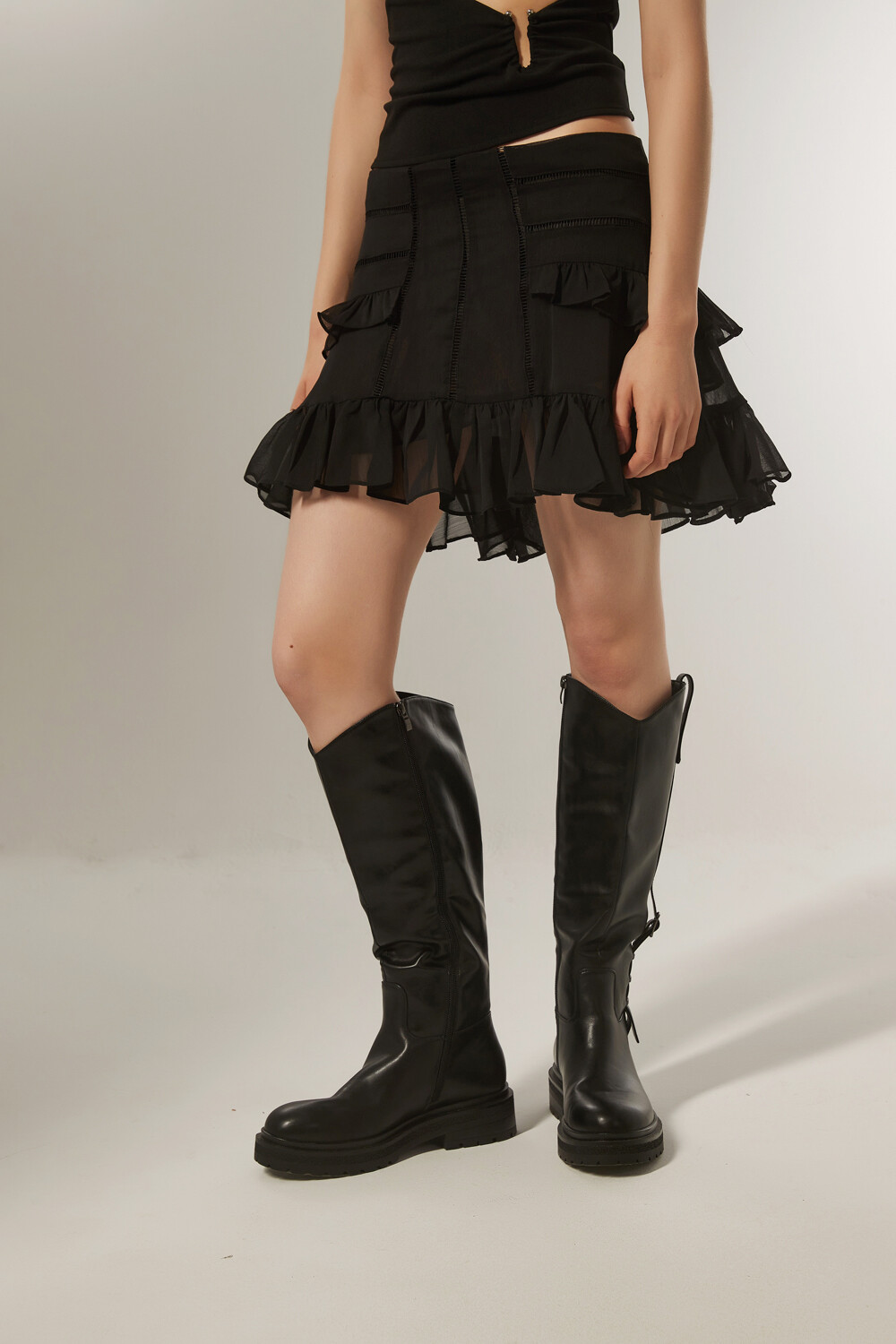 Falda Momet Negro