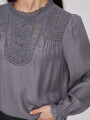 Blusa Anjelika Gris Topo