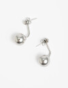 Aros Pasantes Metal Aros Cortos De Acero - Plateado