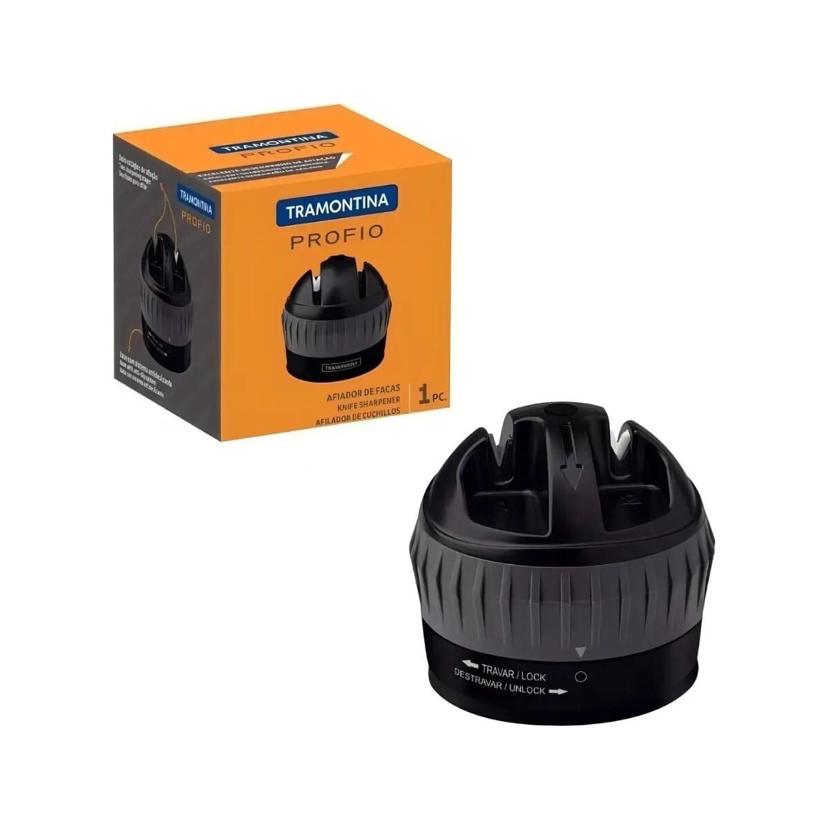 AFILADOR NEGRO DE CUCHILLOS PROFIO TRAMONTINA Afilador Negro De Cuchillos Profio Tramontina