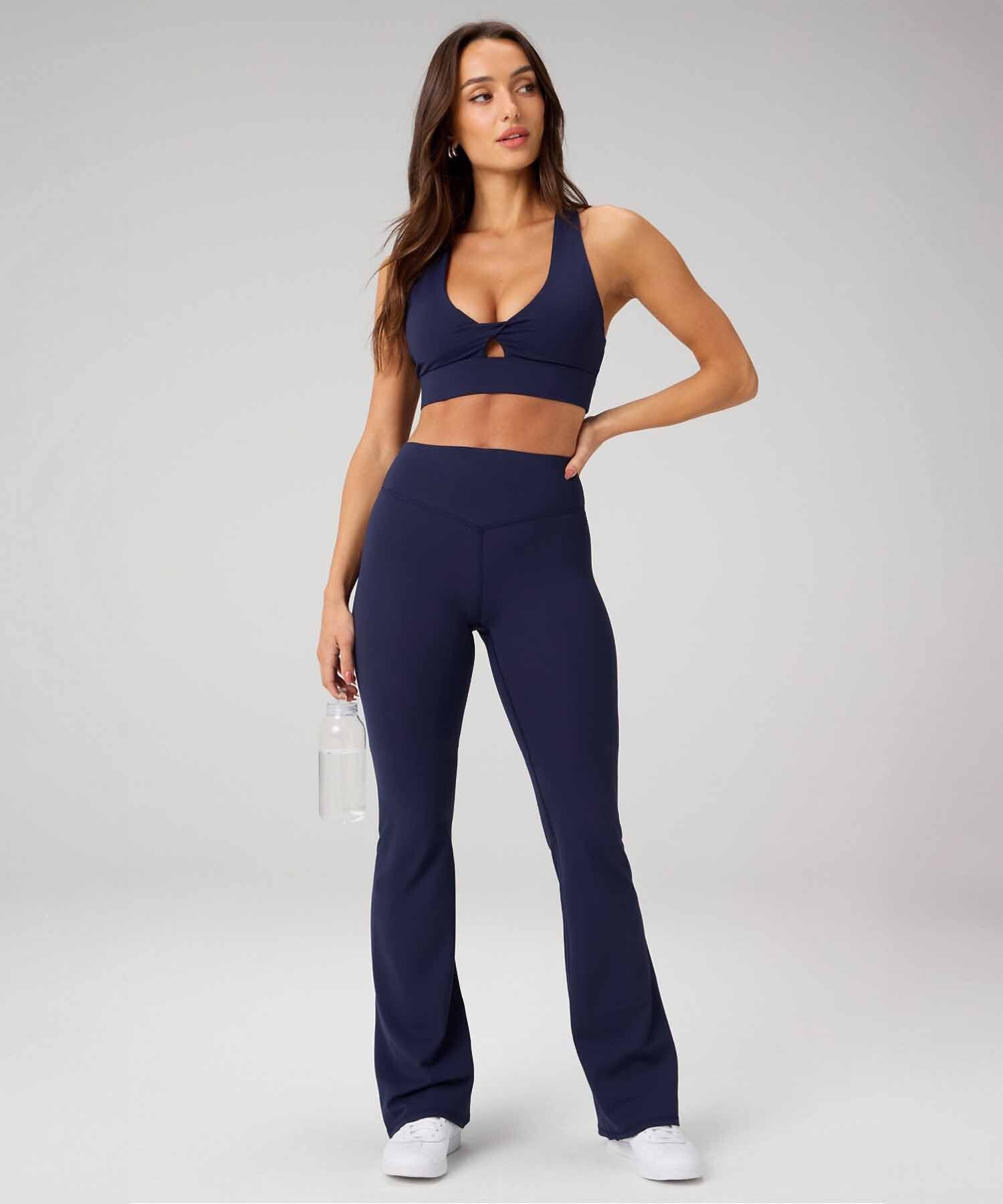 Leggings Flare PureLuxe High-Waisted TLC Kick Mujer Deep Navy