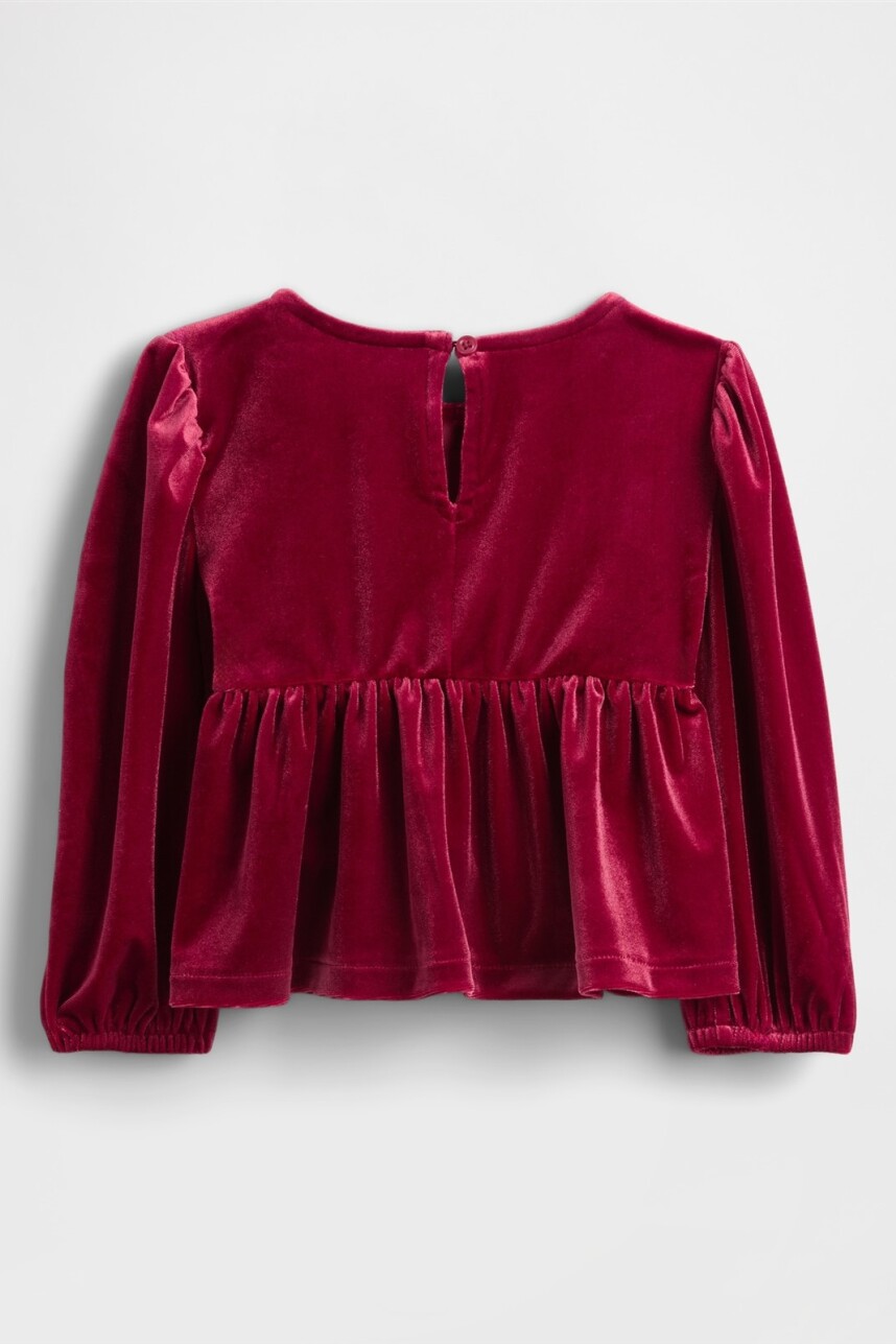 Remera Terciopelo Toddler Niña Sled