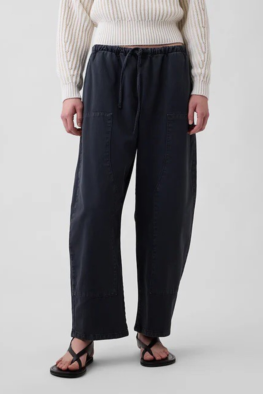 Pantalón Barrel Mujer Black 1