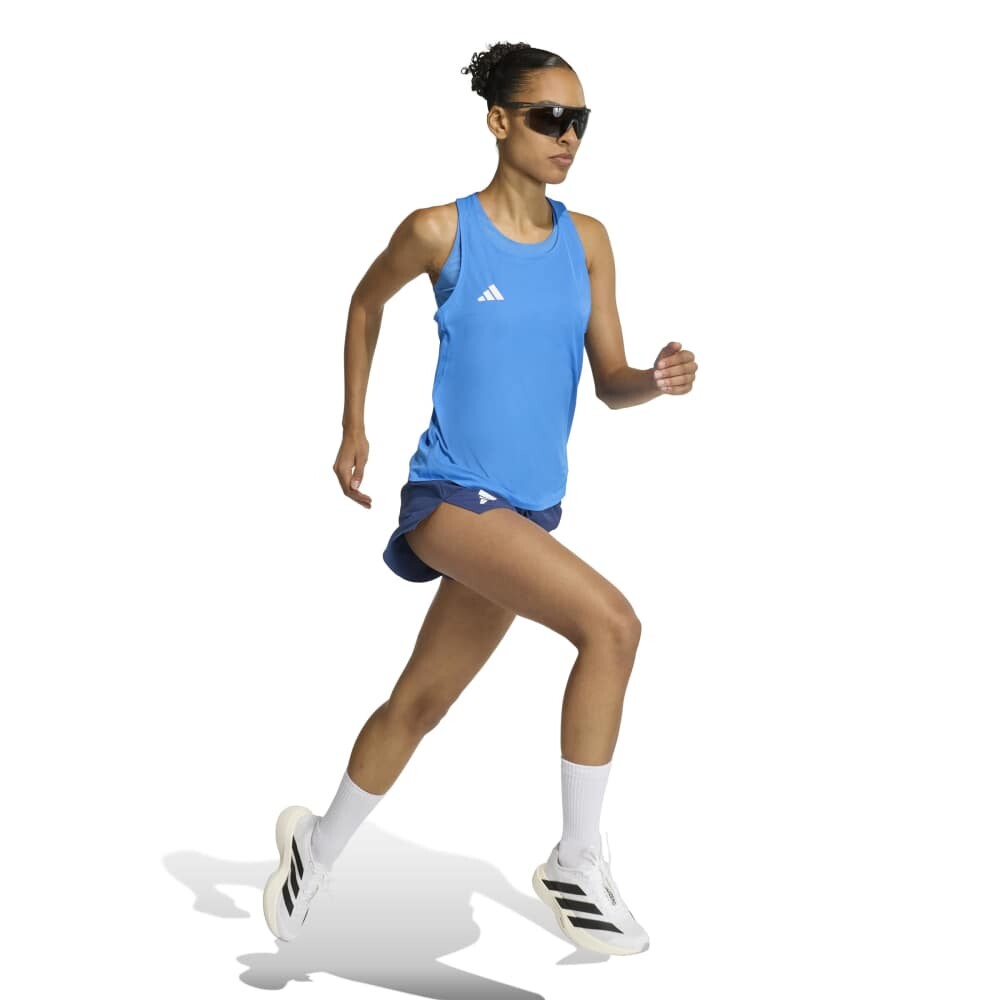 Tops Running Adizero E Tank Mujer Blue