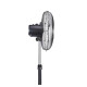 Pack x2 Ventilador De Metal Pie Negro Negro