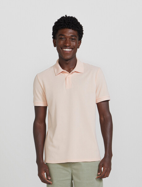 POLO BÁSICA MASCULINA EN TELA PIQUÉ   ROSADO