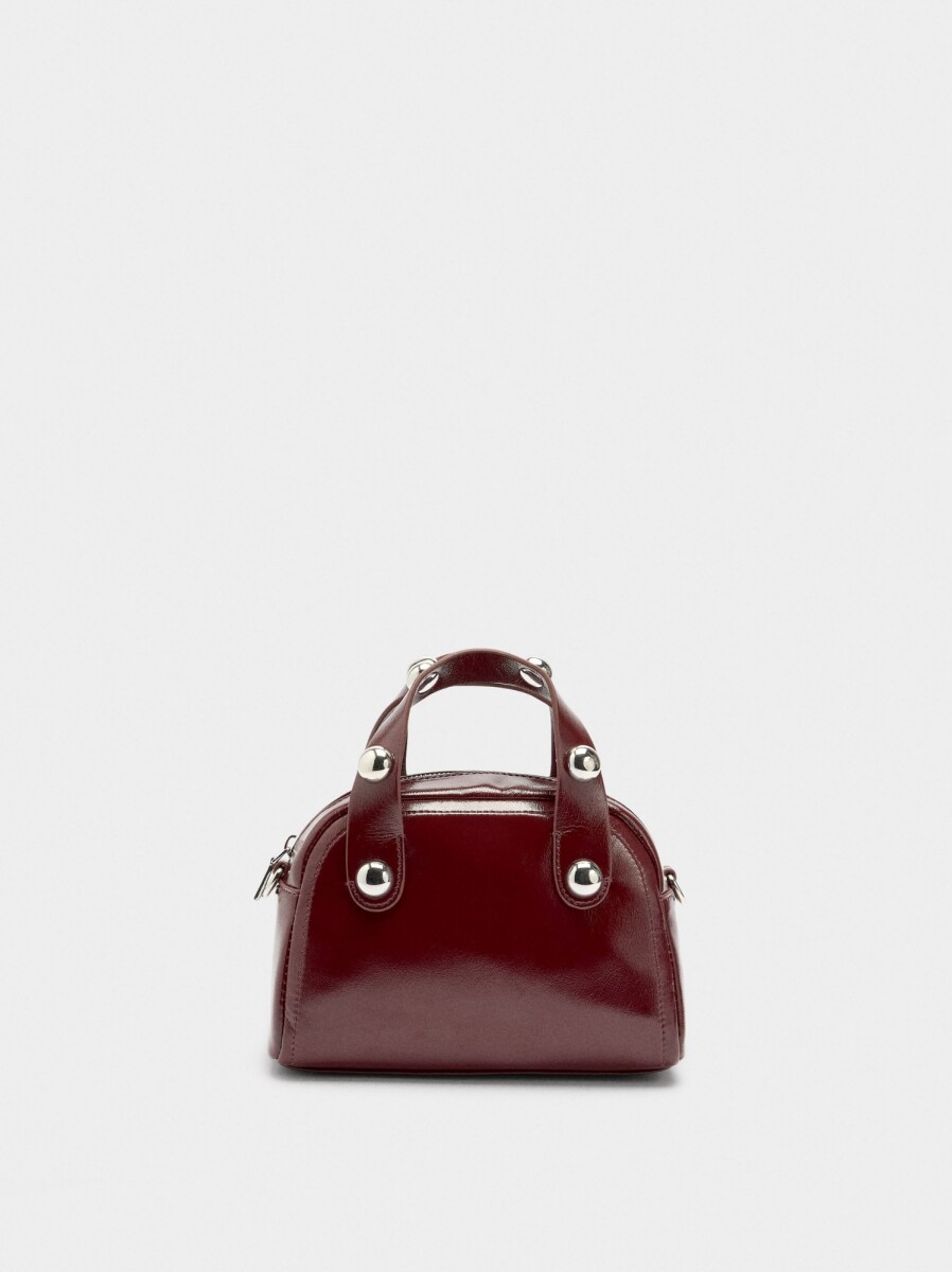 Bolso Tote Con Esferas - burdeos 