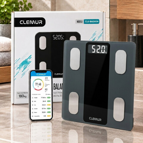 Balanza Inteligente De Baño Digital Pesa Smart App Bluetooth Imback Color Gris Oscuro Balanza Inteligente De Baño Digital Pesa Smart App Bluetooth Imback Color Gris Oscuro