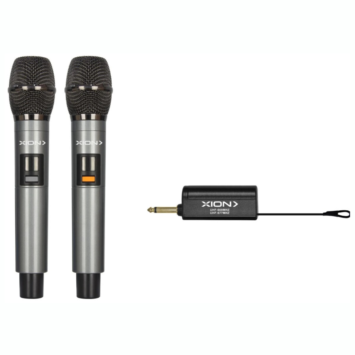 Doble Micrófono Inalámbrico XION XI-MICWDUO Con USB 