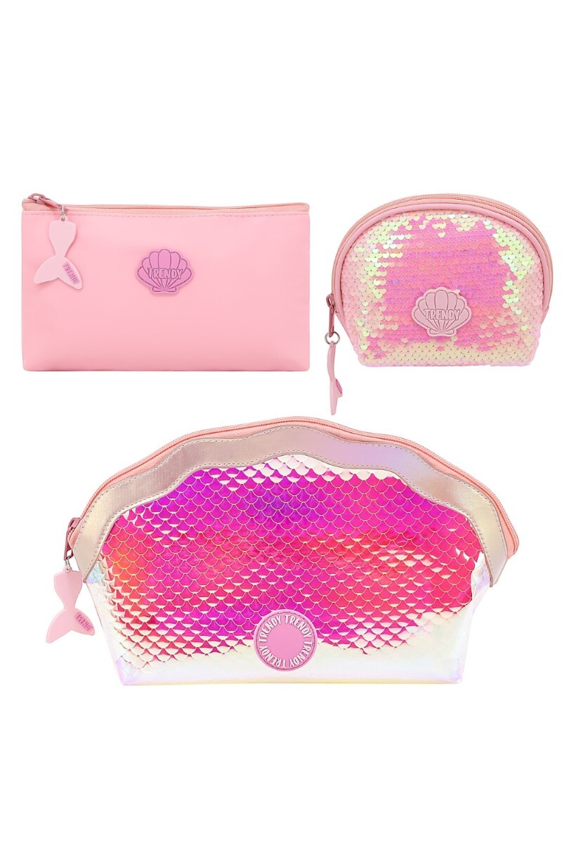Set Necessaire Trendy - Rosado 
