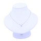 Colgante oro 18k blanco y brillante. Colgante oro 18k blanco y brillante.