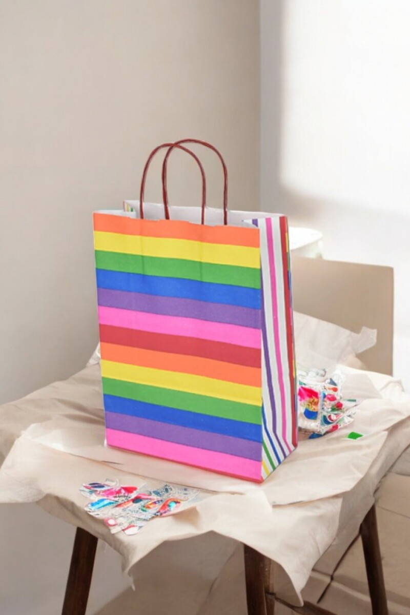 Bolsa 22x10x30 cm. - ARCO IRIS 