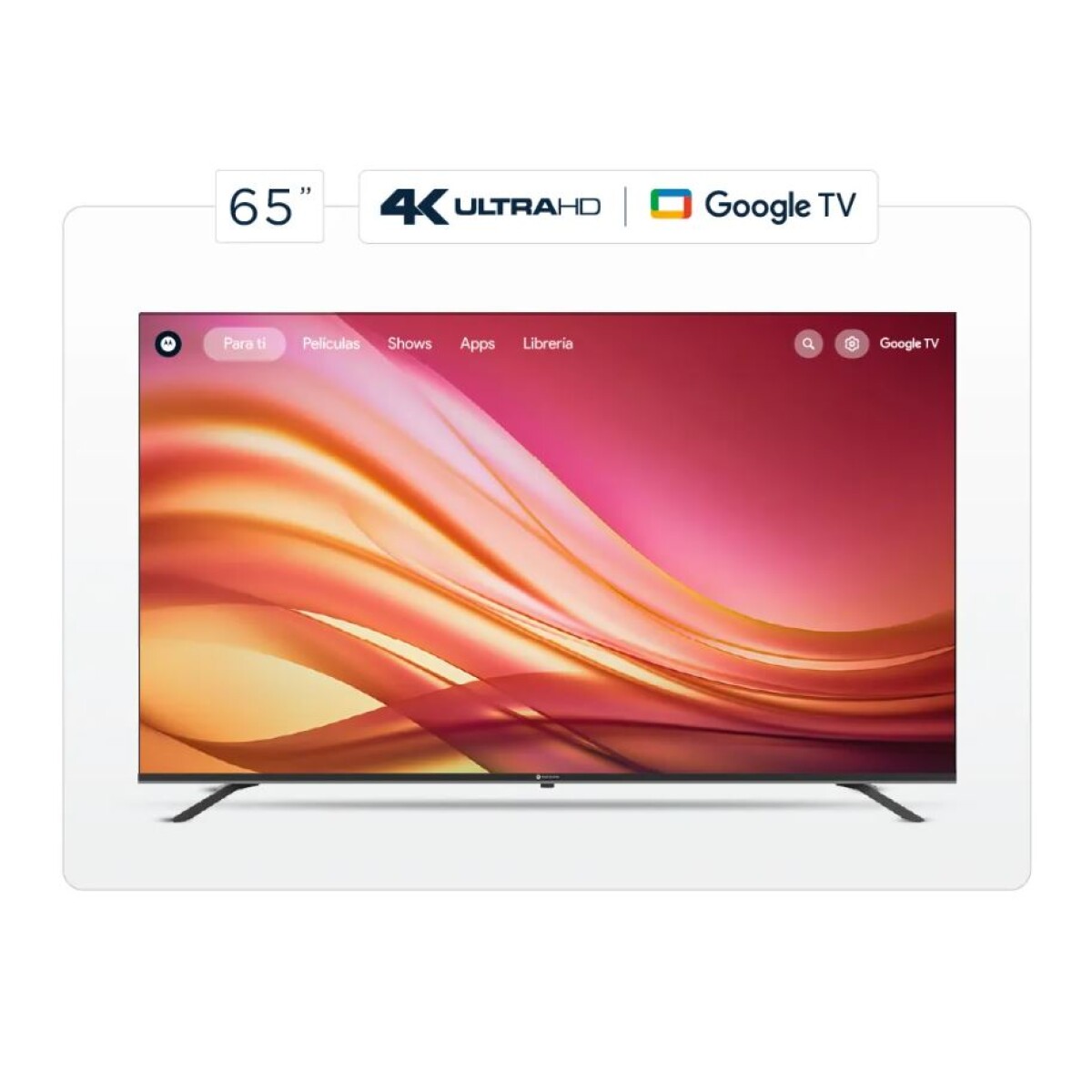 Smart TV 65" UHD Motorola Con Google TV 