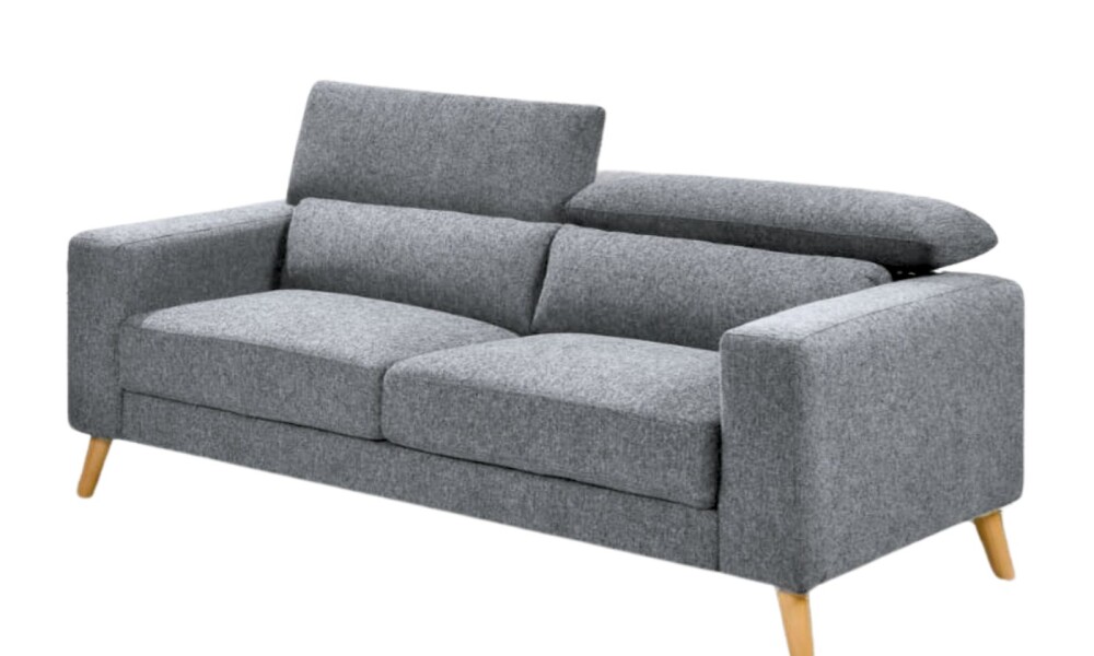 Sofá 3 cps MILO Easy Clean Gris