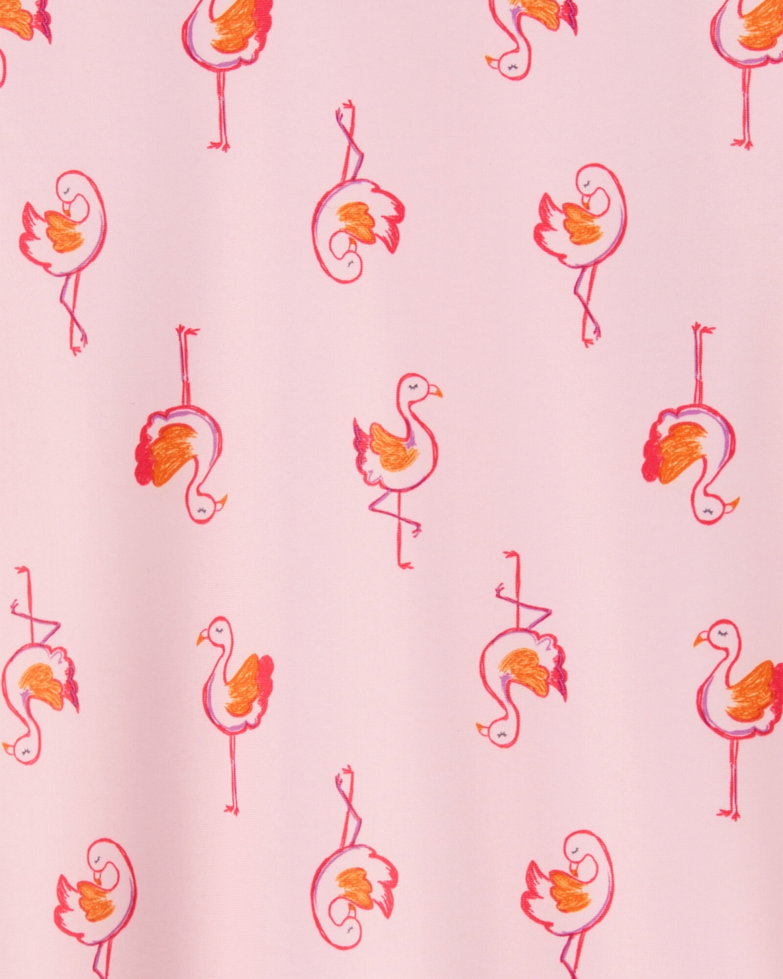 Monito de baño manga larga, con protección UPF 50+, diseño flamencos Monito de baño manga larga, con protección UPF 50+, diseño flamencos