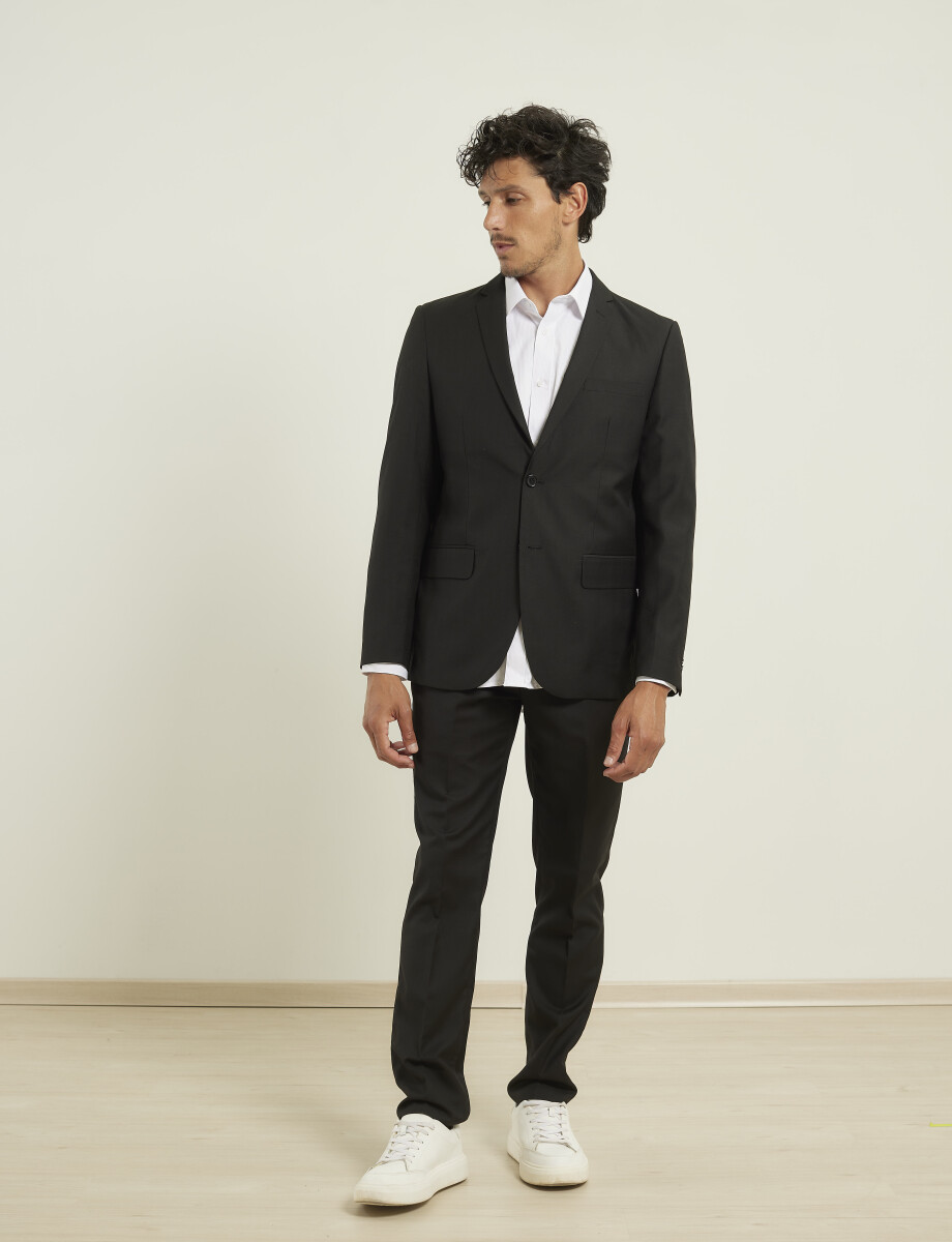 220262 TRAJE SLIM FIT HARRINGTON LABEL Negro