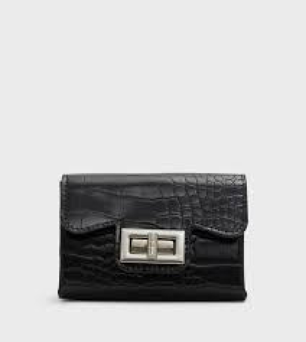 WYLAMARIA OTHER GREY EMB CROCO SYNTHETIC - BLACK 