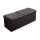 Puff Baúl Lumax Plegable 75x38 cm Organizador Living Dormitorio Negro