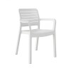 Silla de Exterior Miami Blanco Mate