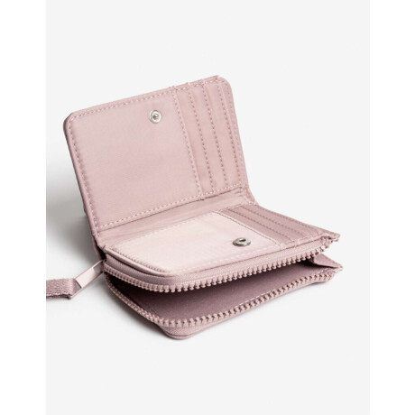 Billetera Nylon Con Cierre Violeta Lila