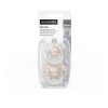 Set x2 chupete fisiológico Suavinex 0 a 6 M - Nocturnos Beige Nocturnos