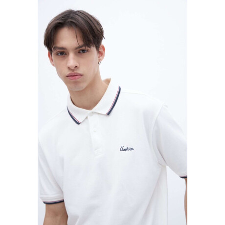 Remera polo Henrik Off white
