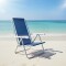 Silla Reclinable 8 Pos. Alum. Sannet AZUL OSCURO