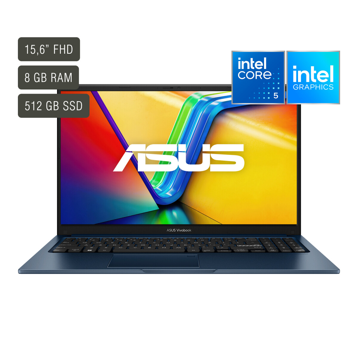 Notebook Asus Vivobook 15,6'' Core 5 8GB 512GB WIN11 