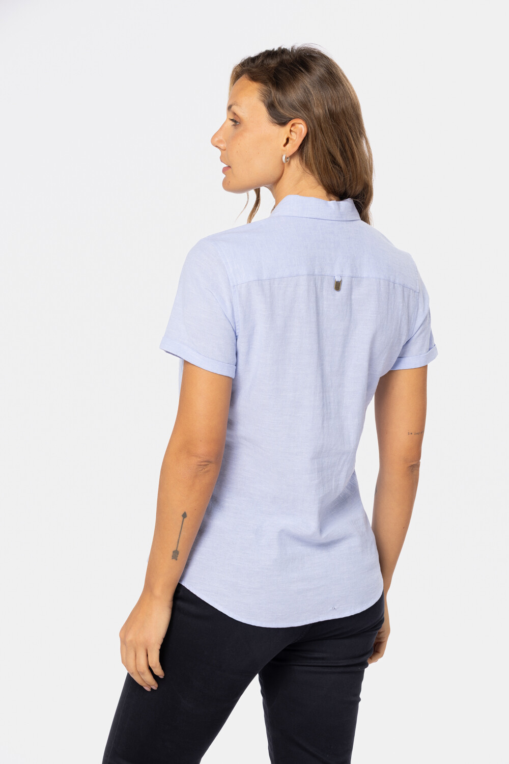 CAMISA DE LINO Lila