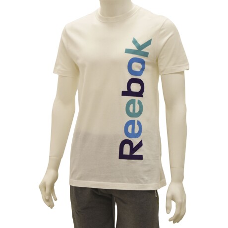 Remera Reebok B RBK GR Deportiva Casual Para Niños y Jóvenes Blanco