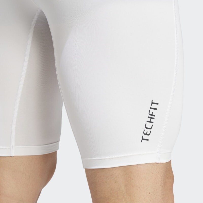 Short Adidas Techfit Compression Blanco