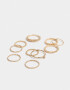 Sets Anillos De metal Set De Anillos - Dorado