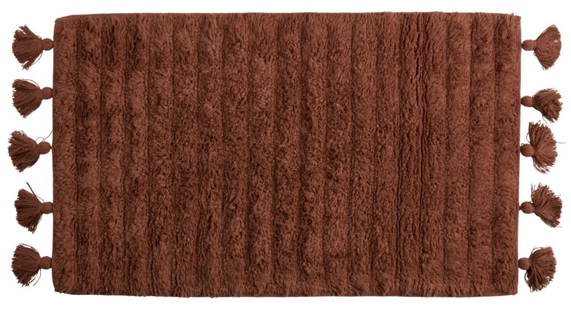 Alfombra baño SVARTE 50x80 terracota 