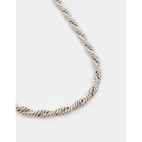 Choker Bañado En Plata Plateado