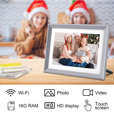 Porta Retrato Digital Smart Wifi 10 Pulgadas GRIS